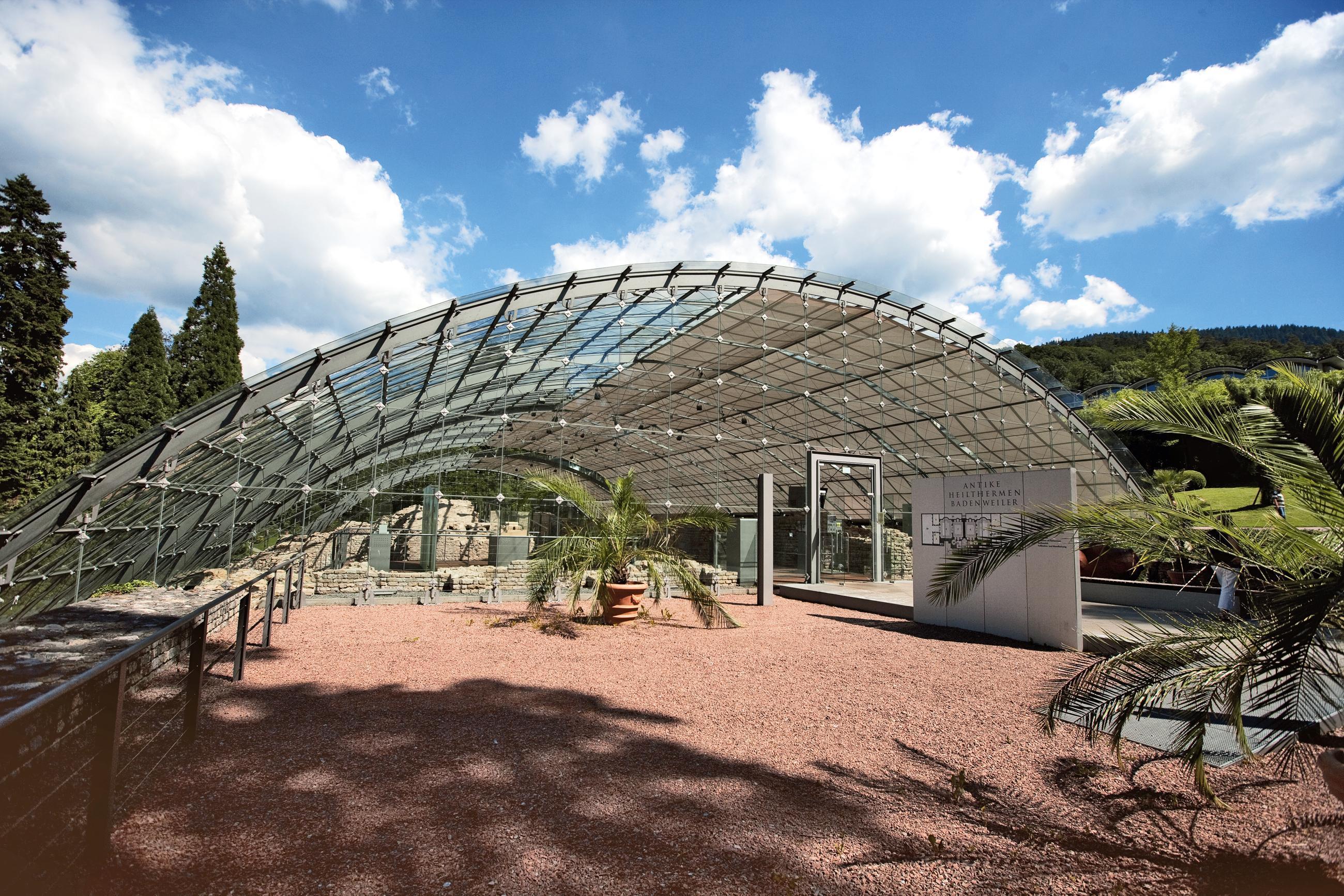 Vestiges des bains romains de Badenweiler, vue extérieure