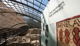 Badruine Badenweiler, Tafel der Dauerausstellung